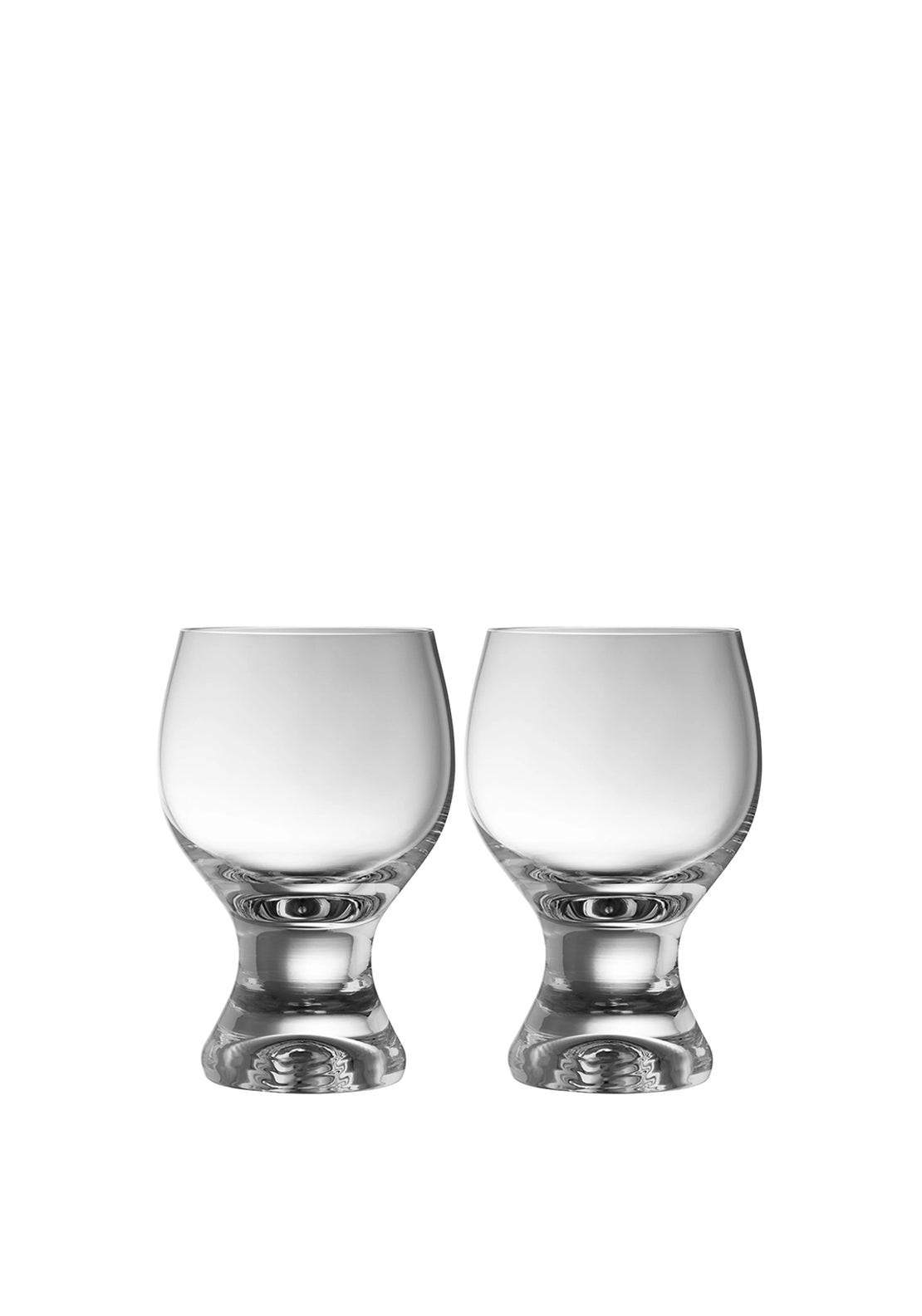Galway Crystal Elegance Footed Tasting Glasses, Set of 2