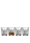 Galway Crystal Set of 4 Insheer Whiskey Glasses