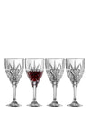 Galway Crystal Set of 4 Inisheer Wine Glasses