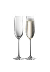 Galway Crystal Solus Flute Pair Glasses, Set of 2