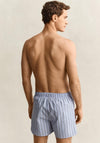 Gant 2 Pack Cotton Stripe Boxer Shorts, Blue Multi