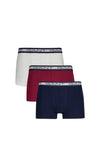 Gant 3 Pack Core Cotton Stretch Trunks, Navy Multi