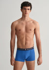 Gant 3 Pack Cotton Stretch Retro Shield Trunks, Rich Blue Multi