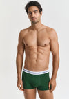 Gant 3 Pack Cotton Stretch Trunks, Green Multi