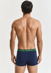 Gant 3 Pack Cotton Stretch Trunks, Navy Multi
