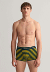 Gant 3 Pack Logo Cotton Stretch Trunks, Tartan Green