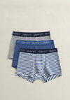 Gant 3 Pack Striped Trunks, Blue Multi