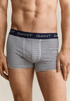 Gant 3 Pack Striped Trunks, Blue Multi