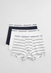 Gant 3 Pack Thin Striped Trunks, White Multi