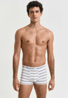 Gant 3 Pack Thin Striped Trunks, White Multi