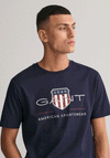 Gant Archive Shield T-Shirt, Evening Blue