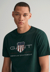 Gant Archive Shield T-Shirt, Tartan Green