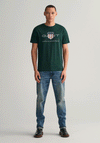 Gant Archive Shield T-Shirt, Tartan Green