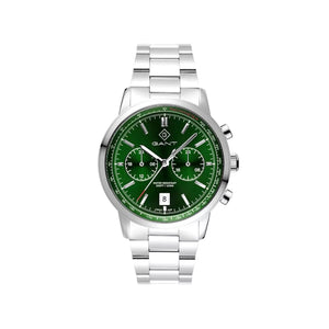 Gant Men’s Bergamo Watch, Silver & Green