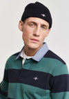 Gant Chambray Heavy Rugger Barstripe Polo Shirt, Woody Green