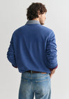 Gant Chambray Heavy Rugger Polo Shirt, Vintage Blue