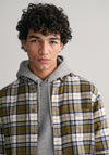 Gant Check Flannel Shirt, Dark Cactus