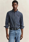 Gant Checked Archive Poplin Shirt, Indigo Multi
