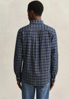 Gant Checked Archive Poplin Shirt, Indigo Multi