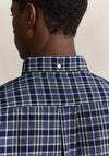 Gant Checked Archive Poplin Shirt, Indigo Multi