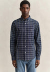 Gant Checked Archive Poplin Shirt, Indigo Multi