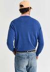 Gant Classic Cotton Crew Neck Sweater, Rich Blue