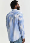 Gant Classic Poplin Stripe Shirt, Perfect Blue