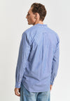 Gant Classic Striped Poplin Shirt, College Blue