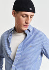 Gant Classic Striped Poplin Shirt, College Blue