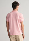 Gant Contrast Pique Polo Shirt, Bubblegum Pink