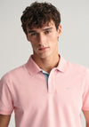Gant Contrast Pique Polo Shirt, Bubblegum Pink