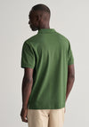 Gant Contrast Pique Polo Shirt, Pine Green