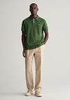 Gant Contrast Pique Polo Shirt, Pine Green