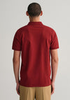 Gant Contrast Pique Polo Shirt, Plumped Red