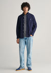 Gant Cotton Linen Shirt, Evening Blue