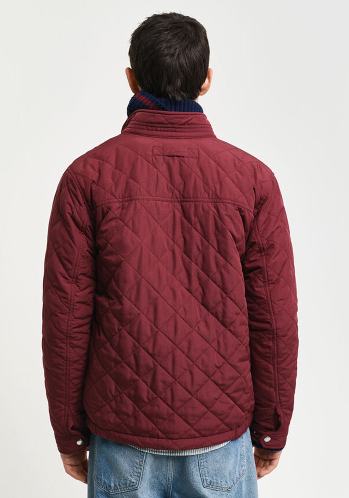 GANT Gewatteerde jas met koord trim, Warm kaki., M
