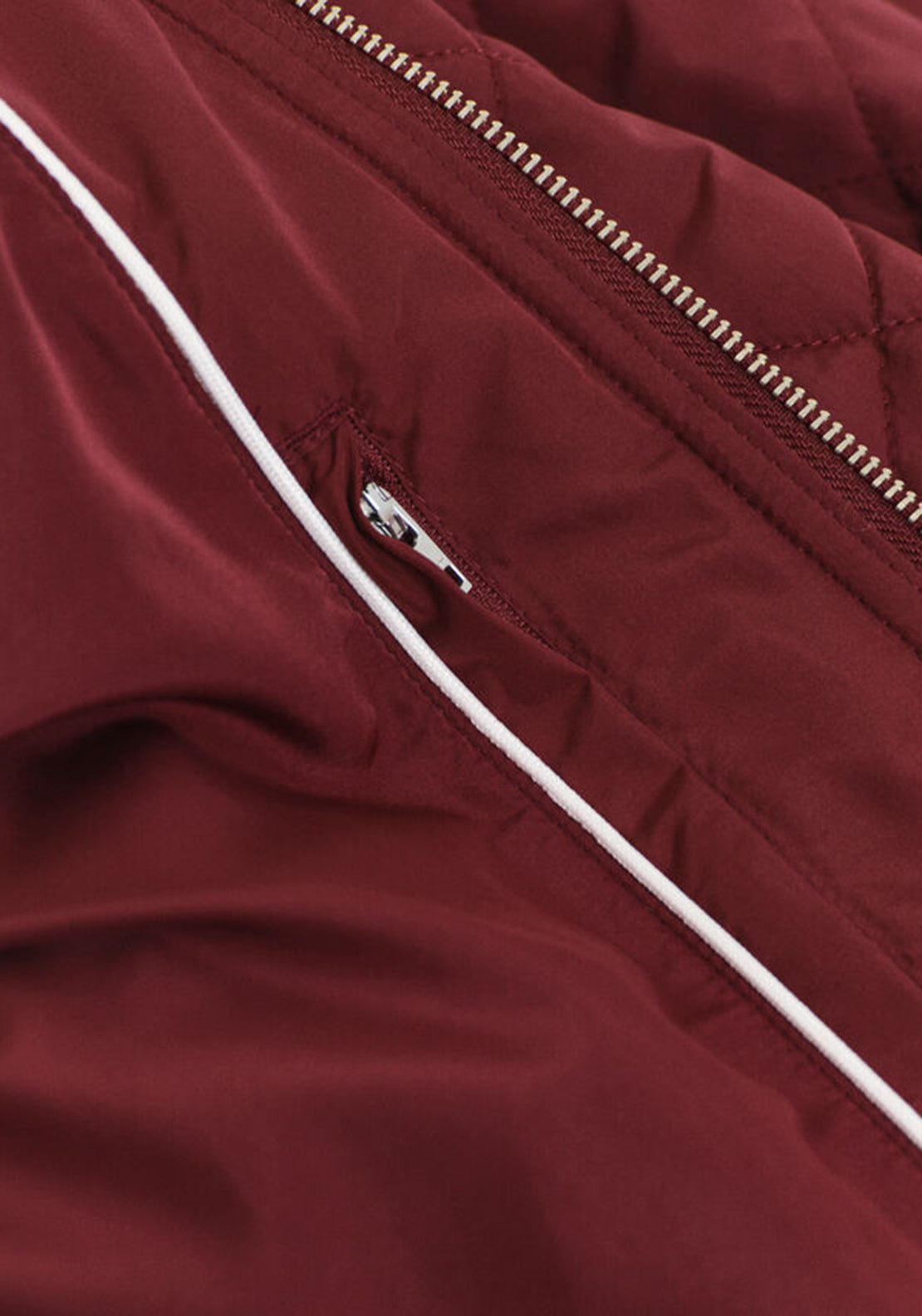 Gant Diamond Quilted Jacket, Wine Red