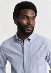 Gant Dobby Dot Stripe Shirt, College Blue