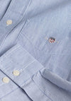 Gant Dobby Dot Stripe Shirt, College Blue