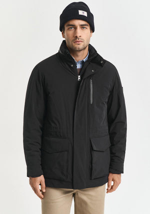 Gant Double Mid Length Jacket, Black