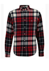 Gant Flannel Check Shirt, Ruby Red