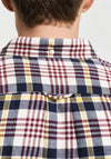 Gant Flannel Plaid Shirt, Wine Multi
