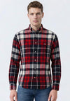Gant Flannel Check Shirt, Ruby Red