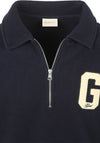 Gant G Badge Half Zip Fleece, Navy