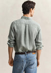 Gant Garment Dyed Linen Shirt, Duck Egg Blue