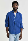 Gant Garment Dyed Linen Shirt, Rich Blue