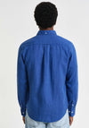 Gant Garment Dyed Linen Shirt, Rich Blue