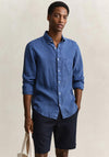 Gant Garment Dyed Linen Shirt, Vintage Blue
