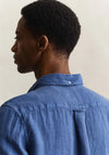 Gant Garment Dyed Linen Shirt, Vintage Blue