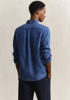 Gant Garment Dyed Linen Shirt, Vintage Blue